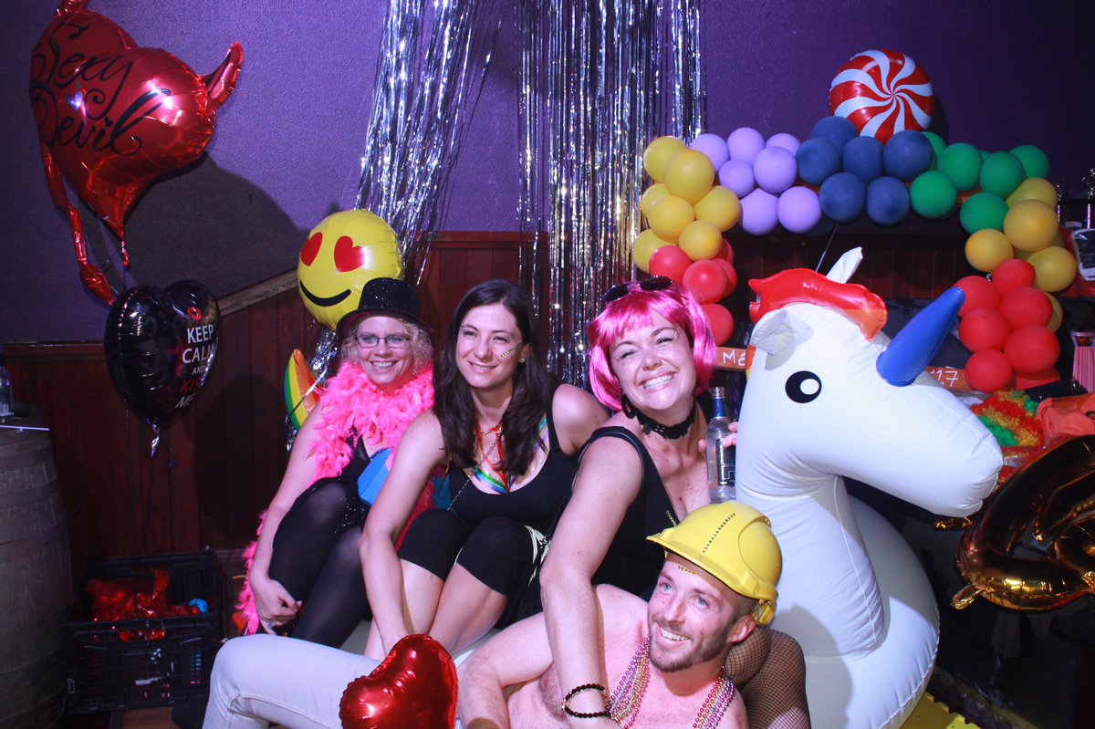 BroomePride's tweet photo. @JOY949 @sydneymardigras @vicu_pride @pridewa @PrideWinnipeg Broome locals havi g fun during our Mardi gras https://t.co/QqYYuf6J9R
