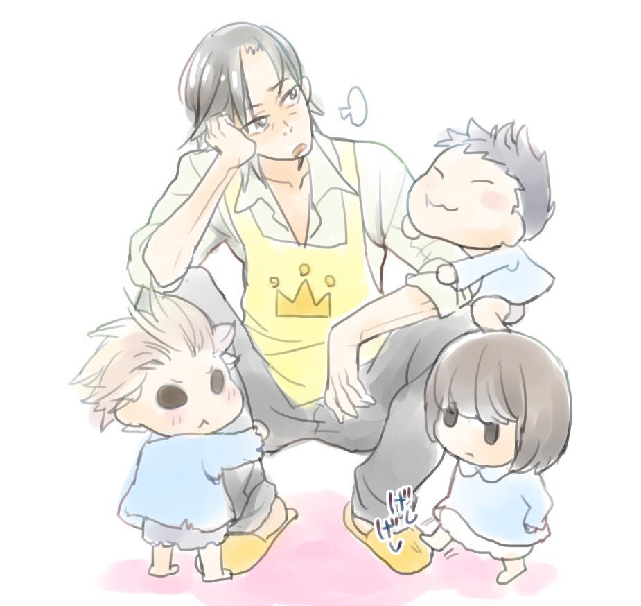 【<a href="/223610/">こじろうさん👑🚢</a> 】
坂井保育園の園長先生の図です。#KVワンドロ・エプロン