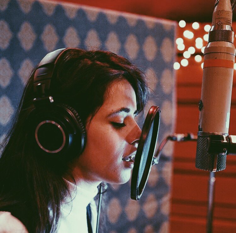 awesomenesstv's tweet image. .@camilacabello97 in the studio giving me ALL. THE. FEELS. #sendhelp