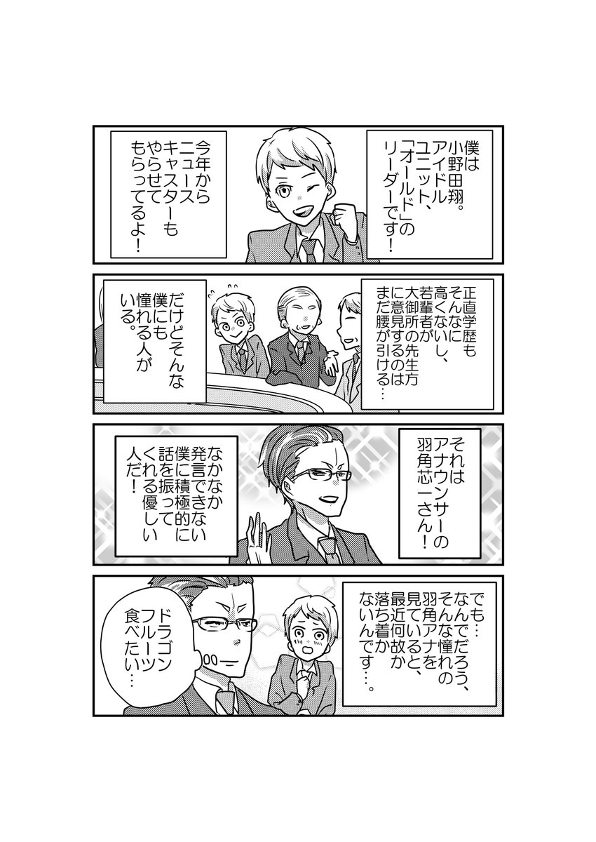 【創作】羽角アナは頭が悪い【3】
サブキャラが出てきました。明日まとめてpixivに上げときます。 