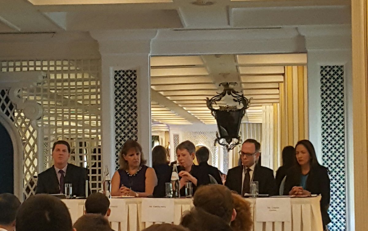 Funding in #PPPs discussion - a diverse, engaging and impressive panel moderated by <a href="/gi_hub/">Global Infrastructure Hub</a> Richard Timbs #AthensPPP <a href="/WBG_PPP/">Infrastructure Finance</a> <a href="/EBRD/">The EBRD</a>