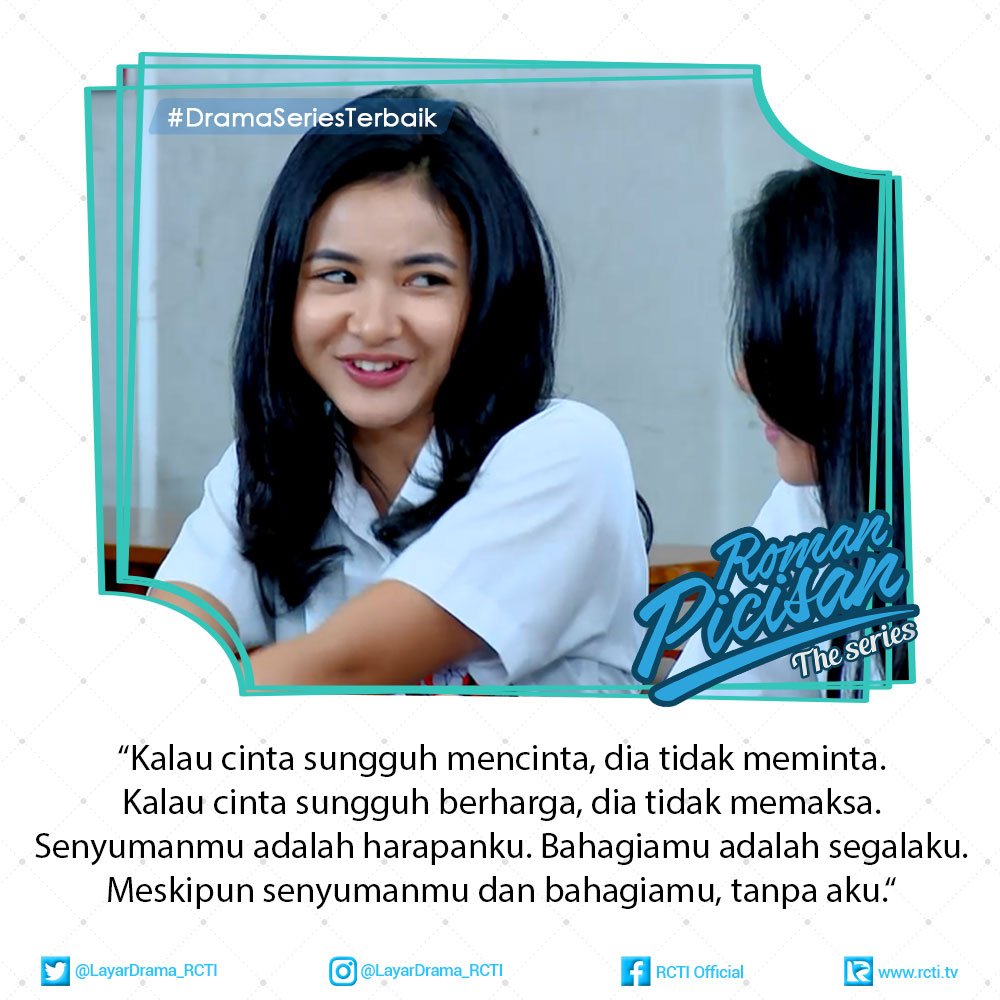 Layar Drama Rcti On Twitter Cieeada Yg Senyum2 Pasti Karena