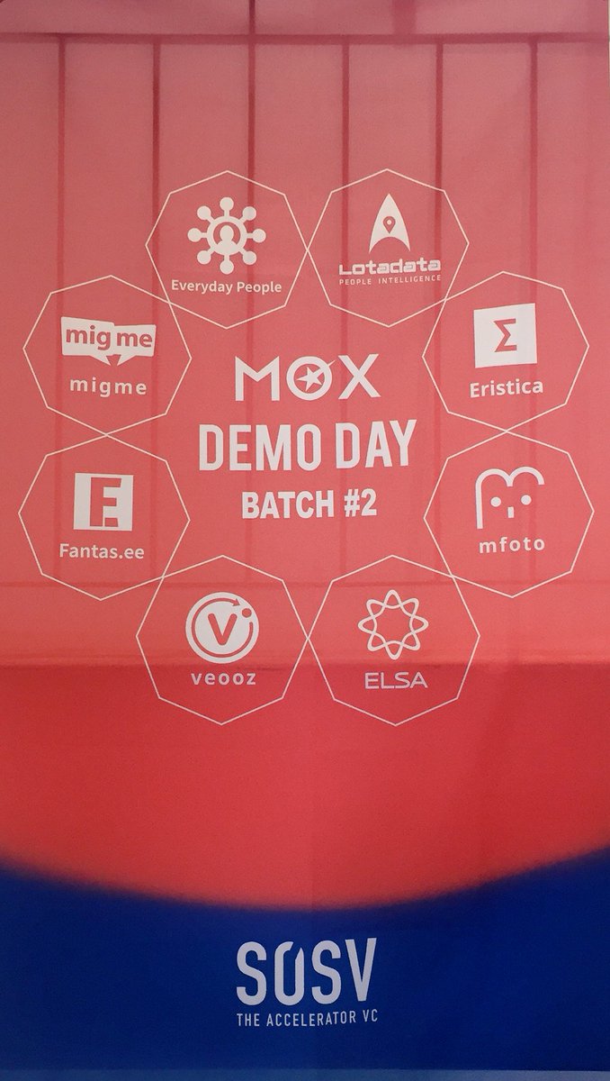 It's been one Demo Day after another and it's just incredible how much quality these startups have nowadays. Nice job #moxdemoday2 #moxlife