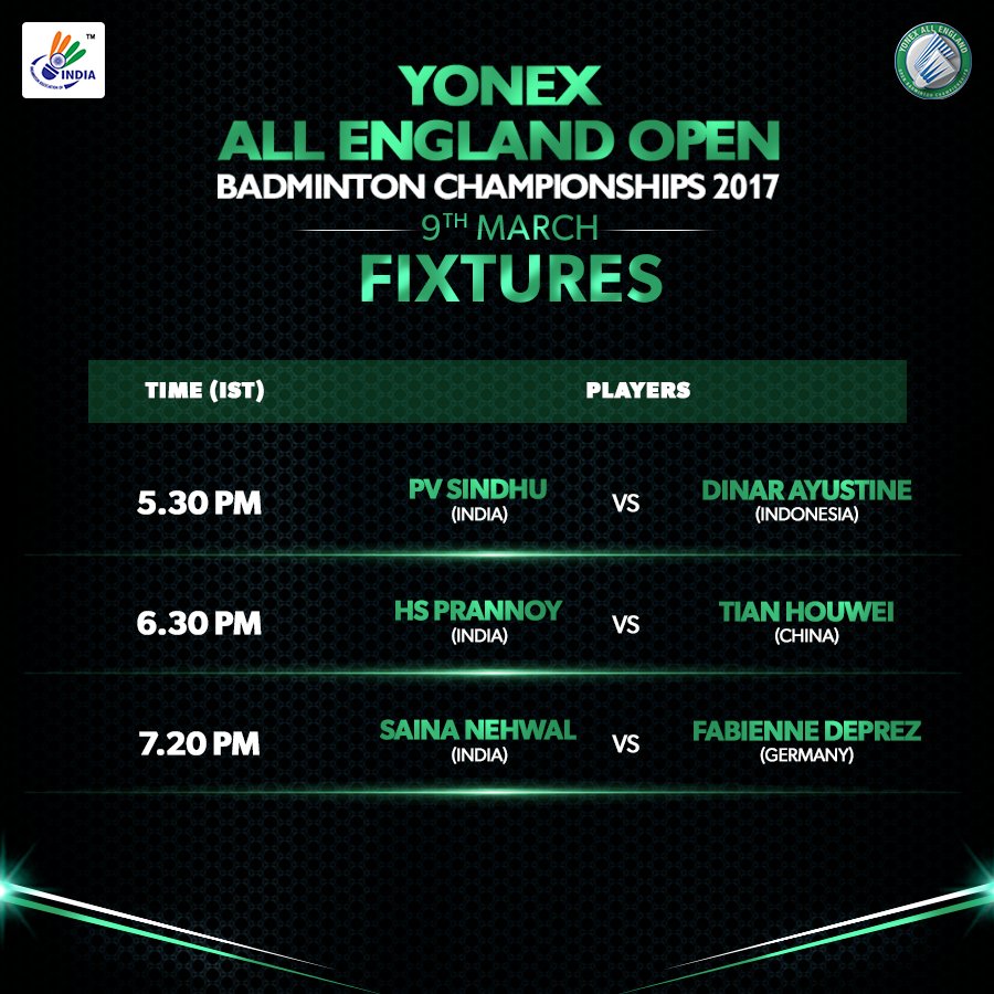 BAI_Media's tweet photo. Crucial matches await the Indian shuttlers. Get ready for an action packed badminton evening! #YAE17 https://t.co/NtBwLrB44h