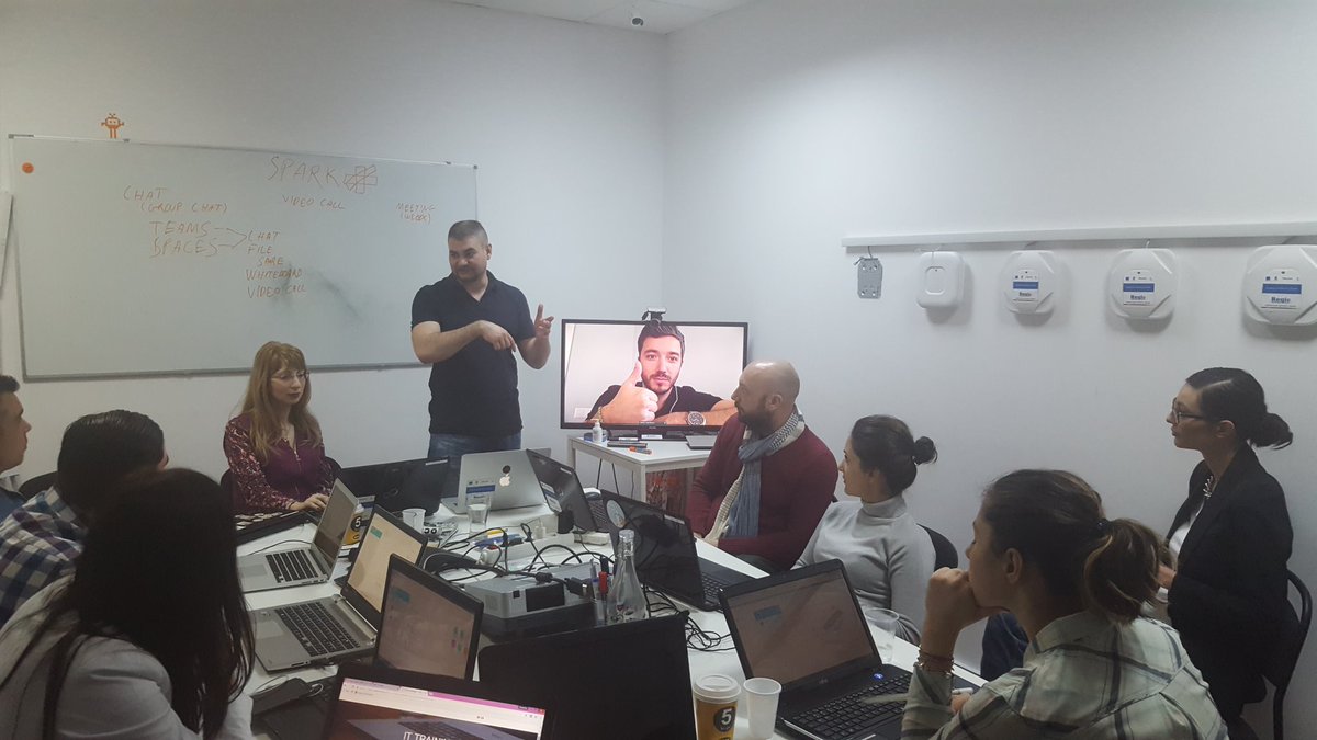 BittnetTraining's tweet photo. #Bittnet team learning about #CiscoSpark https://t.co/b1U9OSr1xN