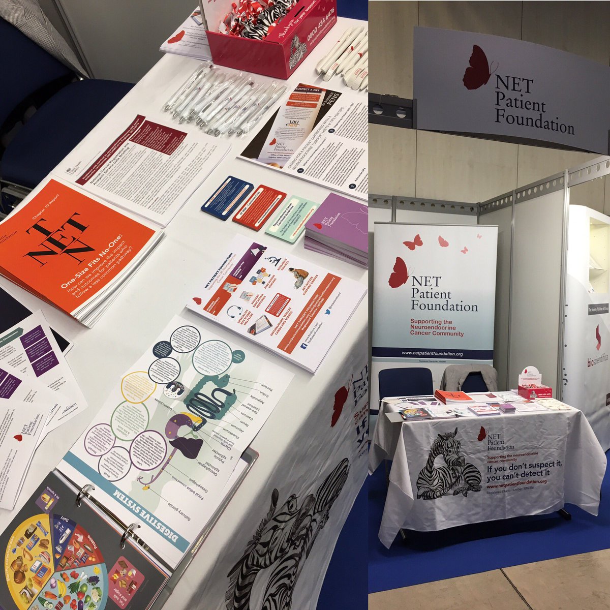 ncukcharity's tweet photo. The #NETPatientFoundation stand at #ENETS2017 #neuroendocrine #NETs #netcancer #advocacy #Awareness #letstalkaboutnets https://t.co/EUS091yEA3