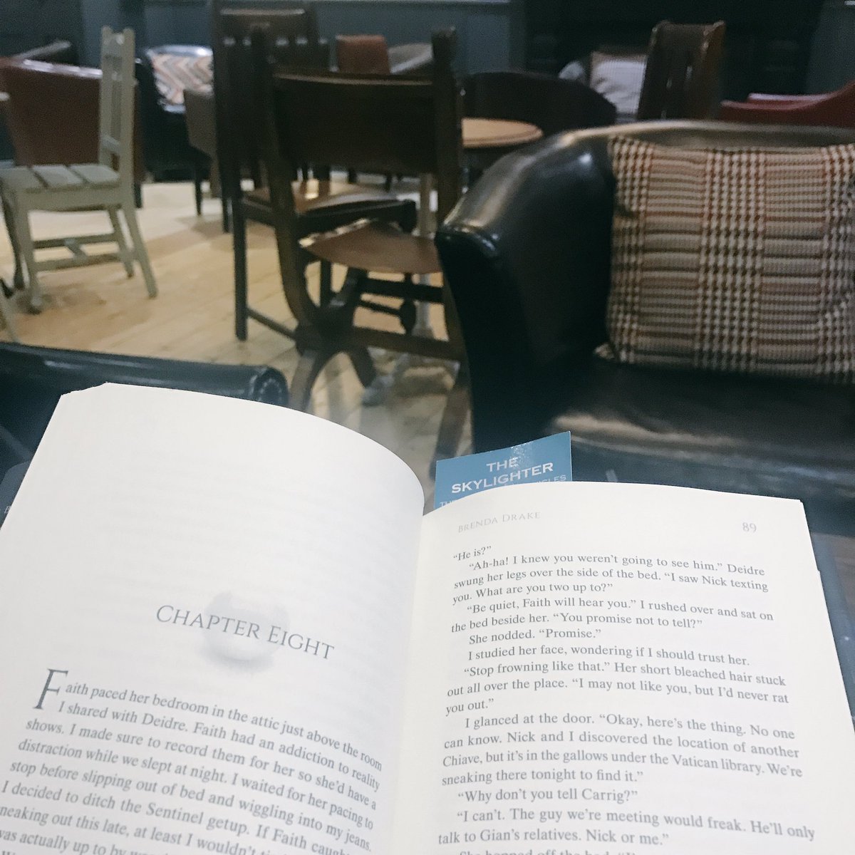 BenAldersonBook's tweet photo. Some morning reading... #GuardianofSecrets by @brendadrake !! Also I am vlogging all day today... so excited! https://t.co/b88nB8jg9I