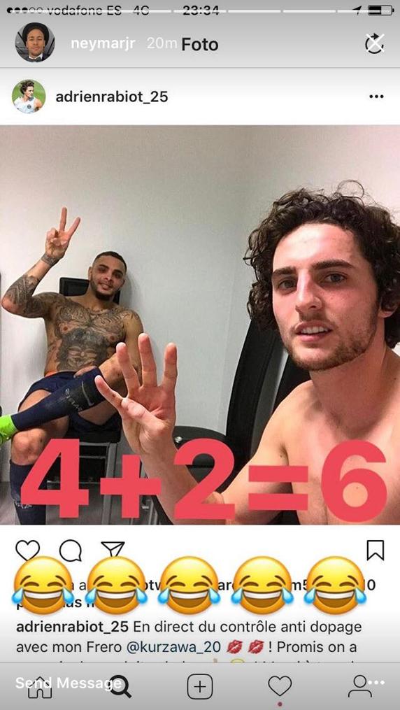 #BajarseLosHumosEs lo que ha hecho Neymar con Kurzawa y Rabiot 😂😂😂😂😂😂😂😂😂😂😂😂😂😂😂