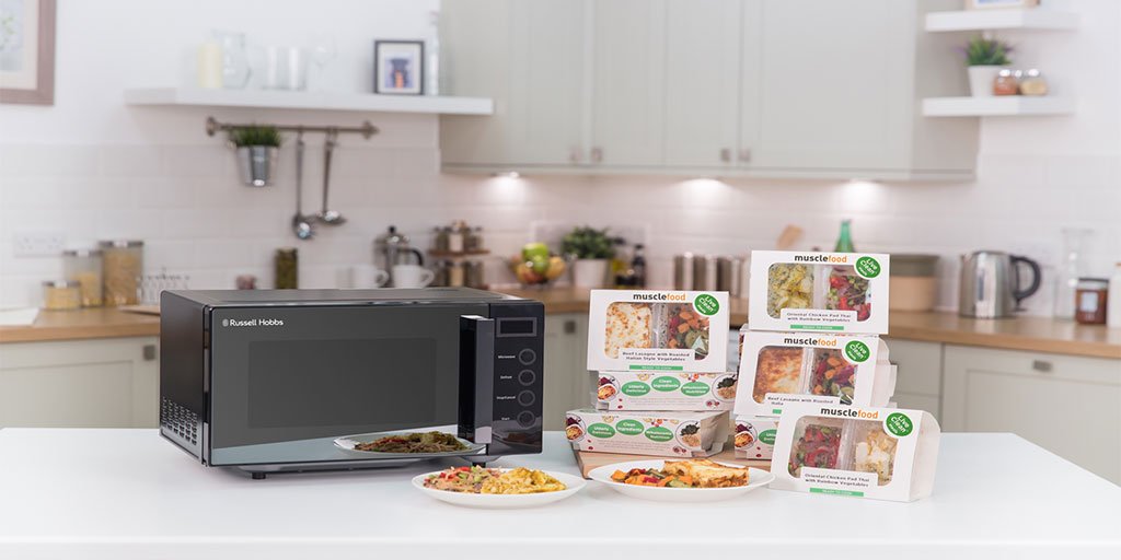 RussellHobbsUK's tweet photo. Not long left to enter our competition. RT &amp; Follow us for the chance to win an Easi Microwave &amp; £100 Muscle Food Voucher. https://t.co/TP99njLWVf