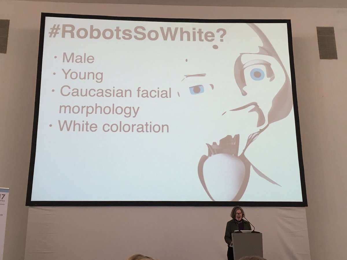 eduardfosch's tweet photo. #robotsSoWhite Incredible talk by @luciajacobs at @hri2017 on the intersection between anthropology and human-robot interaction https://t.co/GoM1MMprrs