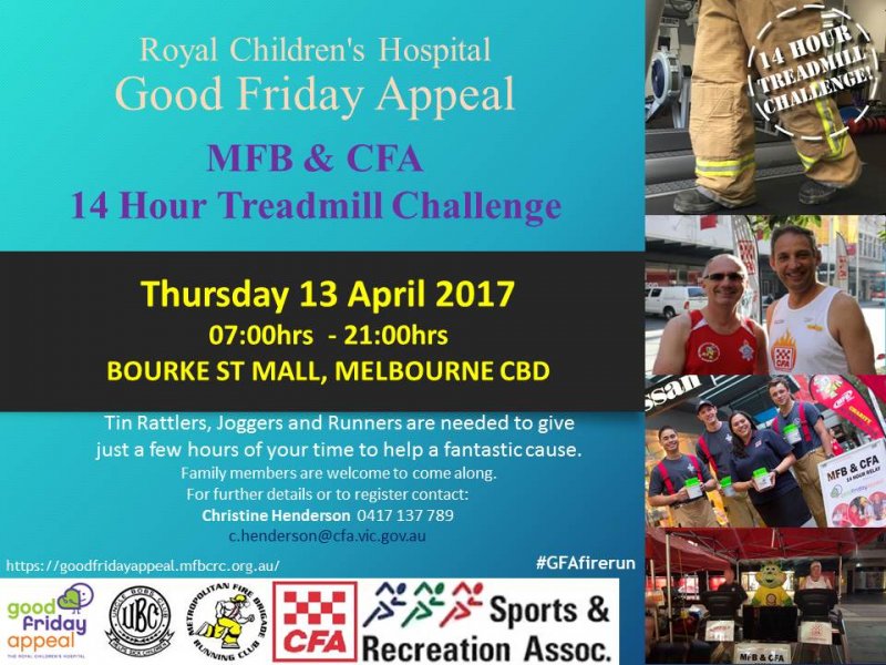 CFAChiefOfficer's tweet image. 2017 CFA/MFB 14hr Treadmill Relay news.cfa.vic.gov.au/news/2017-cfa-…
