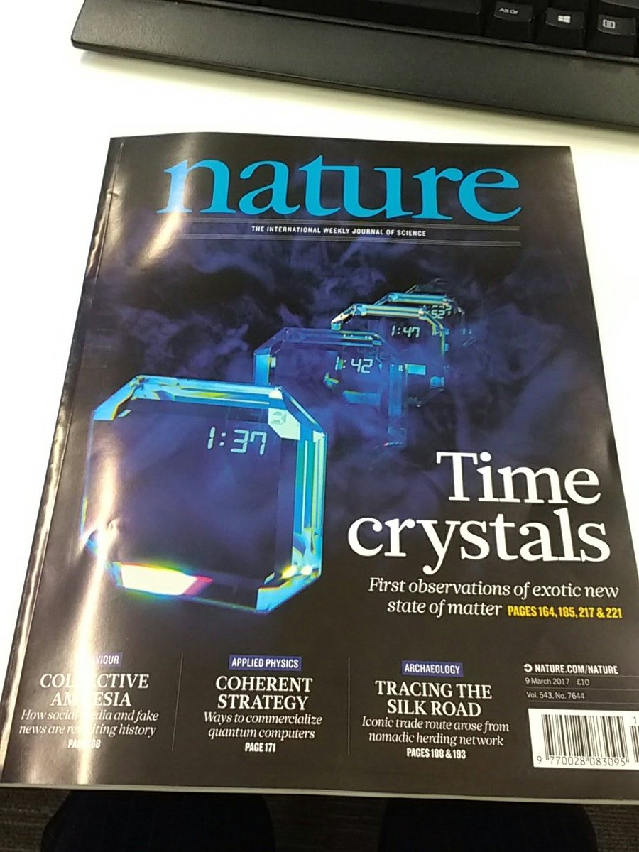 The most beautiful and mind-bending cover of <a href="/nature/">nature</a> ever!! #timecrystals