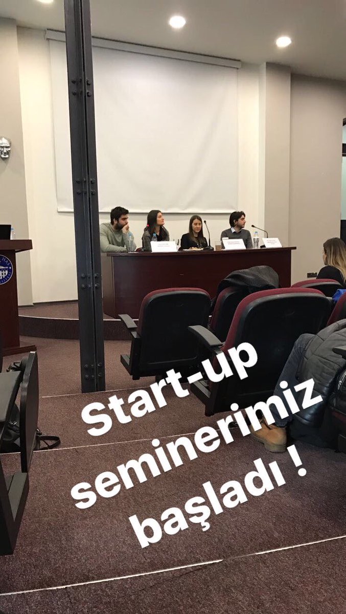 Start-up seminerimiz başladı ! Siz de burda mısınız ?