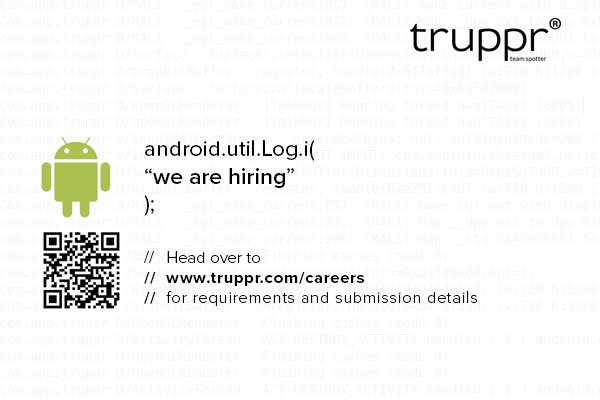 truppr's tweet photo. We are hiring! Join the awesome Truppr family as an Android developer https://t.co/bTVhJGrn7v

Tag an Android developer https://t.co/YFJA0ZaAls
