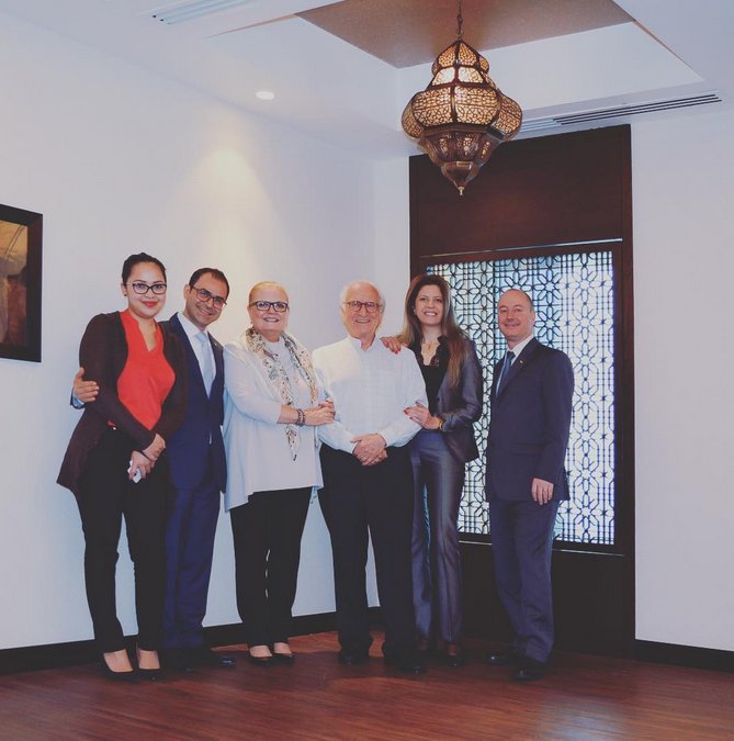 Warwick_Buzz's tweet photo. A few days ago @WarwickDubai had the honour to host #MichelRoux Sr., the world-renowned 3 star #Michelin chef!
➡️️https://t.co/4pODvMutNQ https://t.co/8c4SmhnhdS