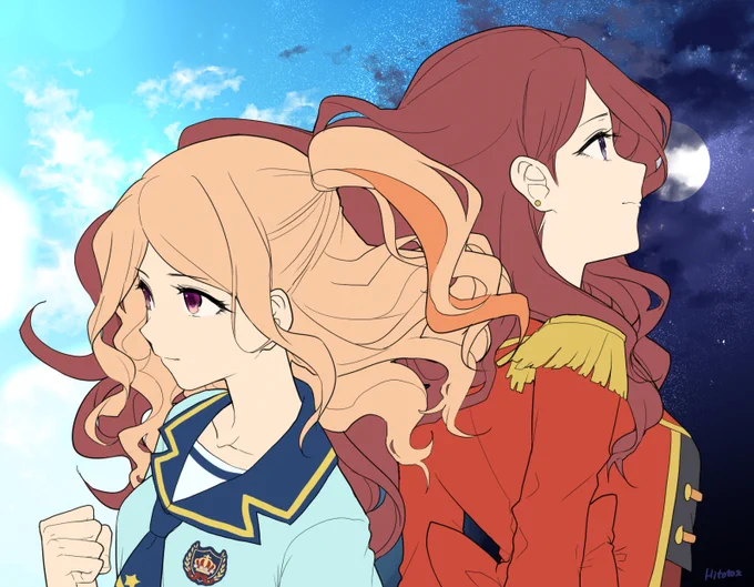 香澄姉妹… #アイカツスターズ版深夜の真剣お絵描き60分一本勝負 