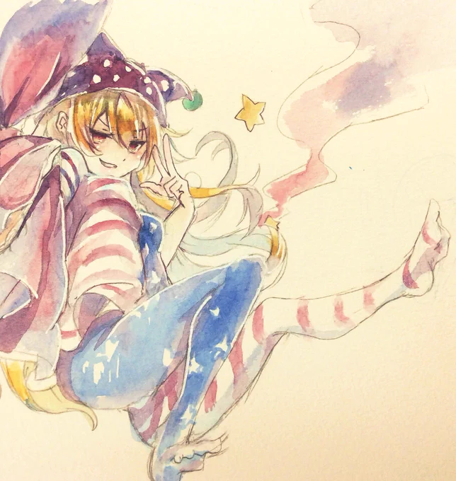 #深夜の真剣お絵描き60分一本勝負にぃー 