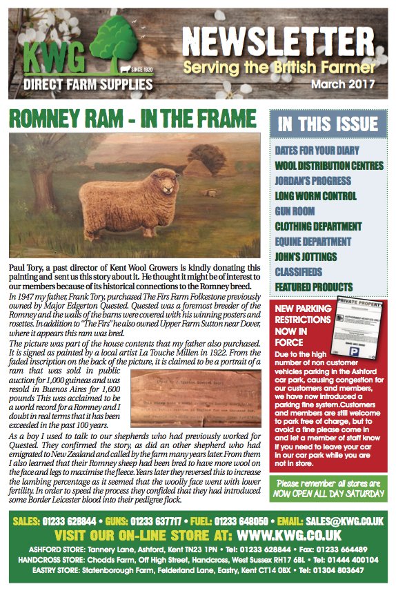 Our March newsletter is out now - Pickup a copy in store! #LambingList #Offers #Sales #Equine #Datesforyourdiary #Ashford #Handcross #Eastry