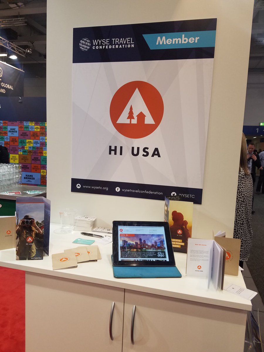 michellehiusa's tweet photo. Come talk hostels, power of travel &amp; @HIUSA's #mission to create @globalcitizens.  Hall 4.1 St.102 @HIUSA @WYSETC @ITB_Berlin #ITBBerlin https://t.co/Qml1hj0SSO