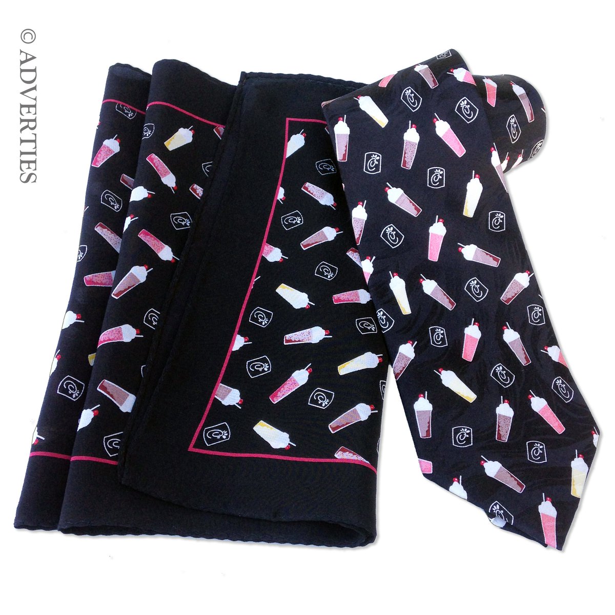 Adverties's tweet photo. Check out our new post on apparel branding! Logo ties and scarves give your company a unique look. @chickfila https://t.co/OOfQEaGiNY https://t.co/ue7cpB0jUc