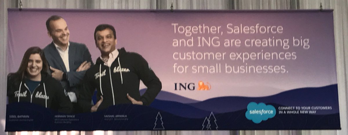 VosHans1's tweet photo. Inspiring to see how @ING is working on the next level of customer service for SME @4CConsulting @salesforce_NL #salesforcetour https://t.co/BadfDVmAxA