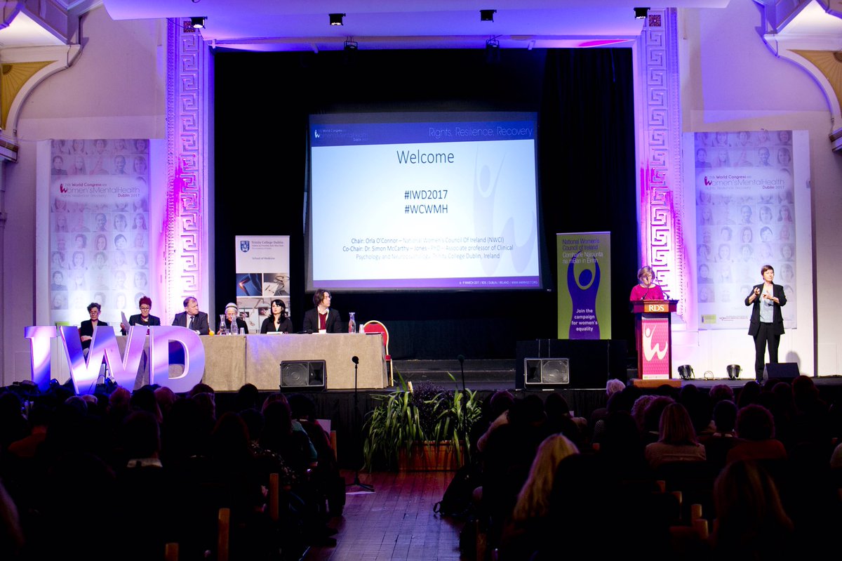 NWCI's tweet photo. Some great photos of #InternationalWomensDay yesterday at the World Congress on Women's Mental Health #wcwmh https://t.co/bVrs87iXrZ