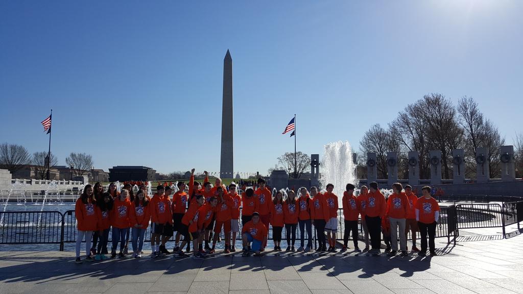 Bus 3 at WWII Memorial! #dcmavs2017 @dcmavs2017