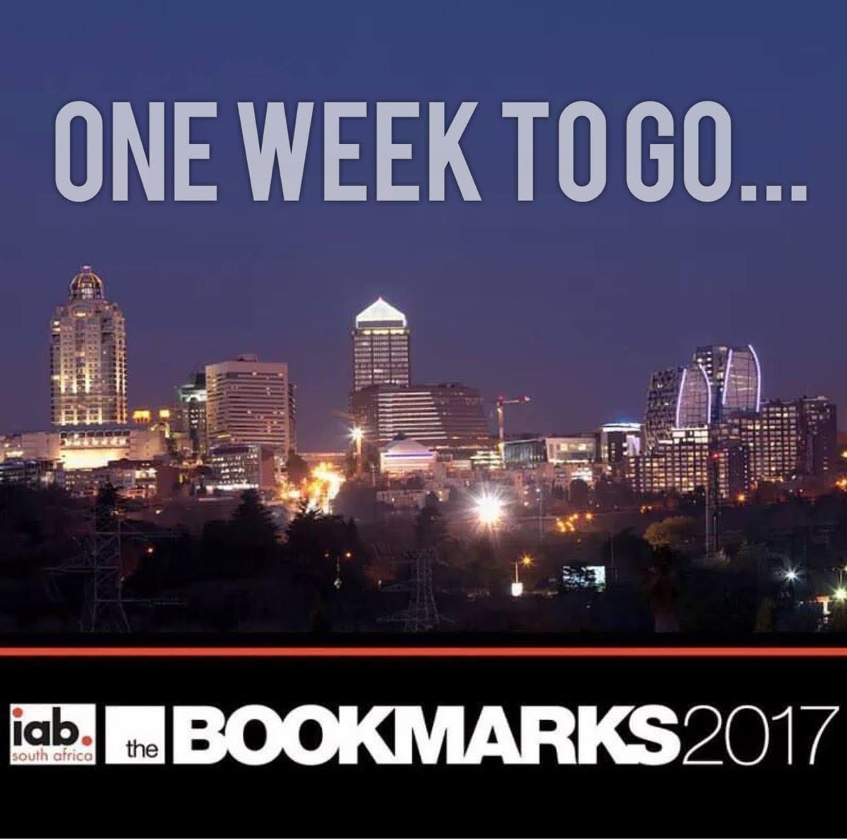 iab_sa's tweet photo. 1 Week to #DigitalSummit2017 powered by @AccentureSA and #Bookmarks2017! See you there? https://t.co/C89xLX1wHP https://t.co/R9b0cEGX5T