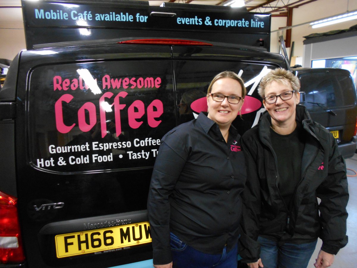 AwesomeCoffee's tweet photo. #Telford ! Watch out, Hayley &amp; Viv will be bringing gourmet coffee, hot drinks and foodstuffs to people at local businesses. Launching soon https://t.co/NIwUNat05w