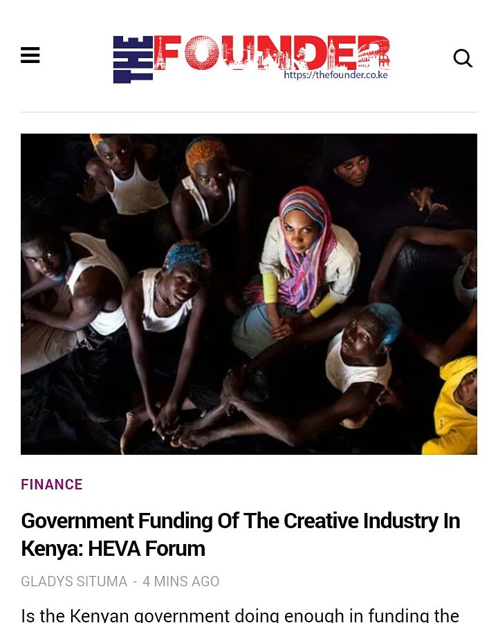 TheFounderKenya's tweet photo. #CreativeIndustry #Kenya #HEVAFORUM #CreativeKE #CreativeNations #CreativitySpeaks #creativepreneur #SubscribeToTheFounder @hevafund https://t.co/I5CIIseUD0