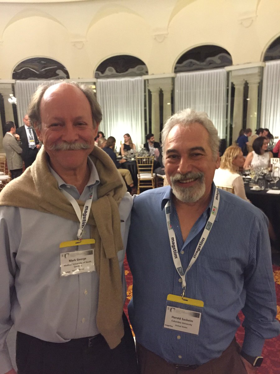 Mark George and Harold Sackeim co-chaired the Brain Stimulation Conference in Barcelona--great success!