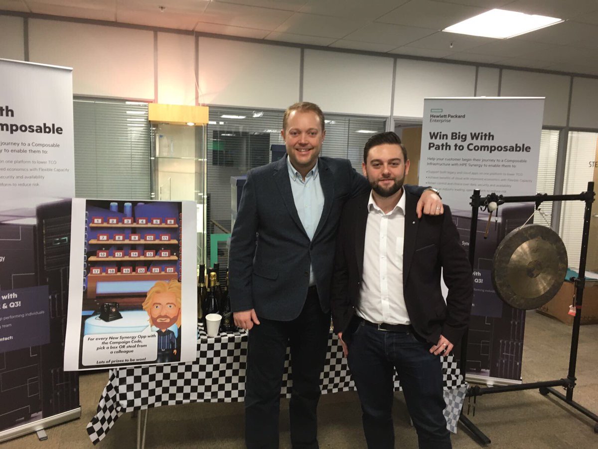 'Synergy Steve's' in action in Erskine.  HPE = Hybrid Cloud. #inspire17