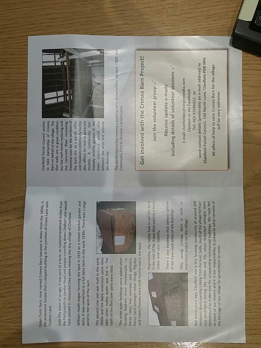 CompassEPC's tweet image. A very worthy cause #clanfield #crimeabarn