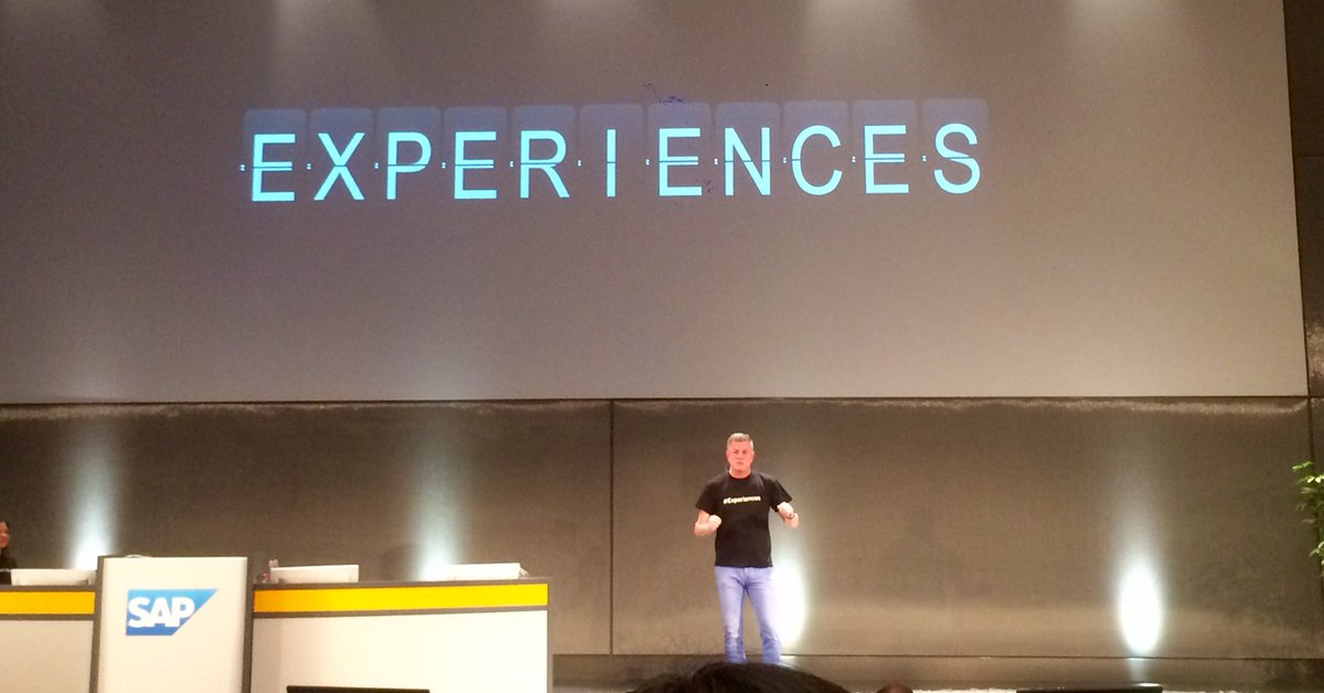 E_Marinellli's tweet photo. Great kickoff of the #SAP #HR Summit by our CHRO @StefanRies66 !!! It's all about #Experiences 😎 https://t.co/xNpmJQVziu