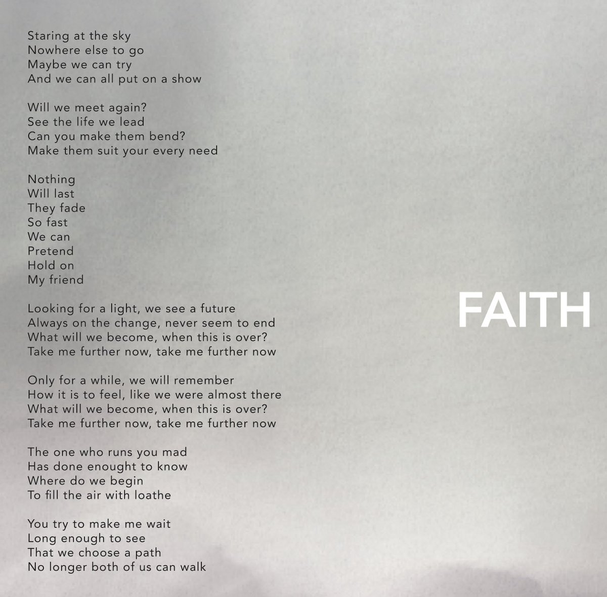 RomanFtSoldiers's tweet photo. FAITH lyrics! https://t.co/yy9DoX3XBv