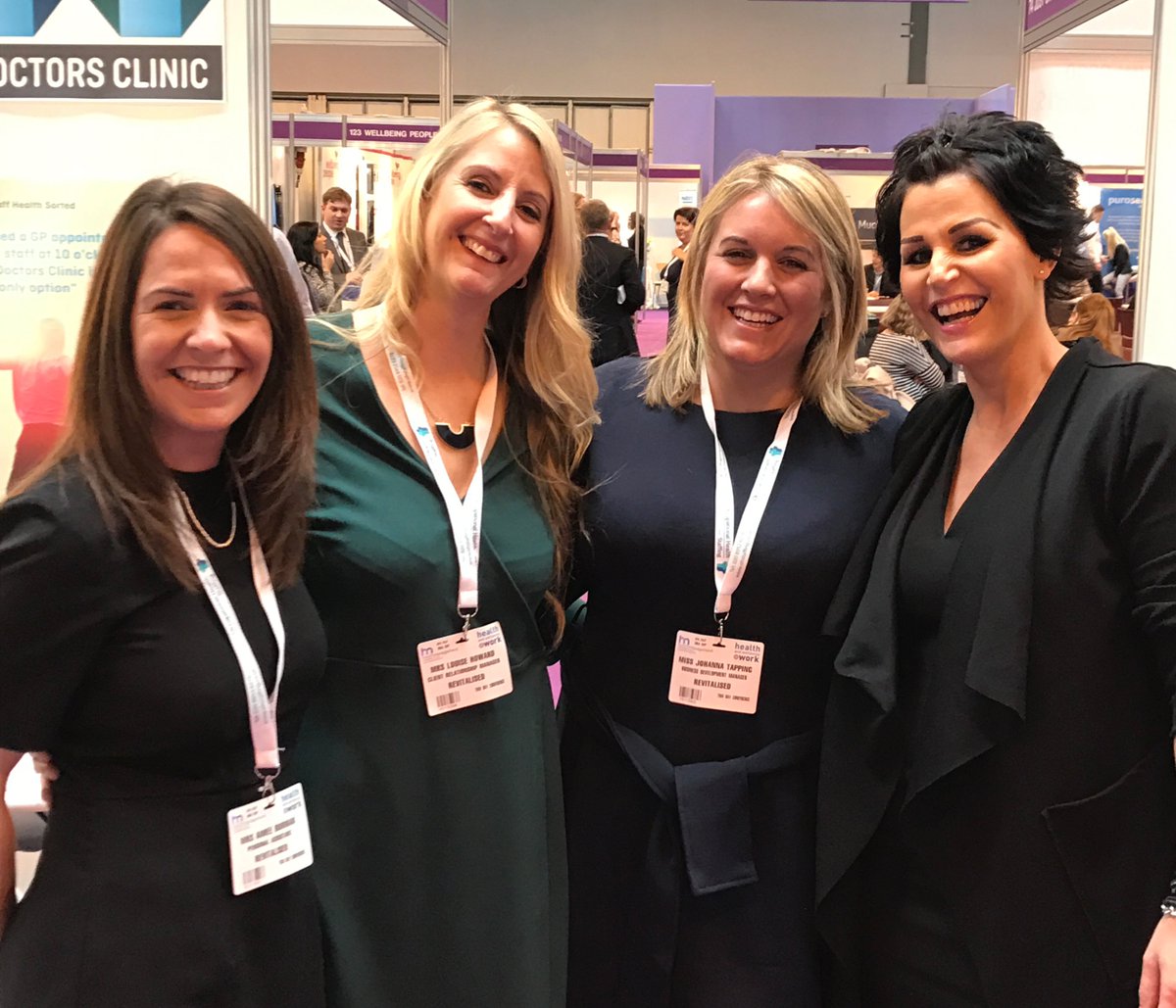 revitalisedltd's tweet photo. Fantastic two days at #healthatwork2017, meeting old friends, colleagues and clients. Also celebrating #IWD2017 https://t.co/o9jF8v6zRQ