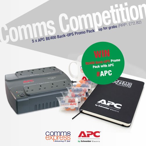CommsExpress's tweet photo. Here you go! Just RT&amp;F #APC &amp; you could #win power when the lights are out with us &amp; @APCbySchneider #competition 

https://t.co/dwdyw7GFRJ https://t.co/DLrRZDHSLo