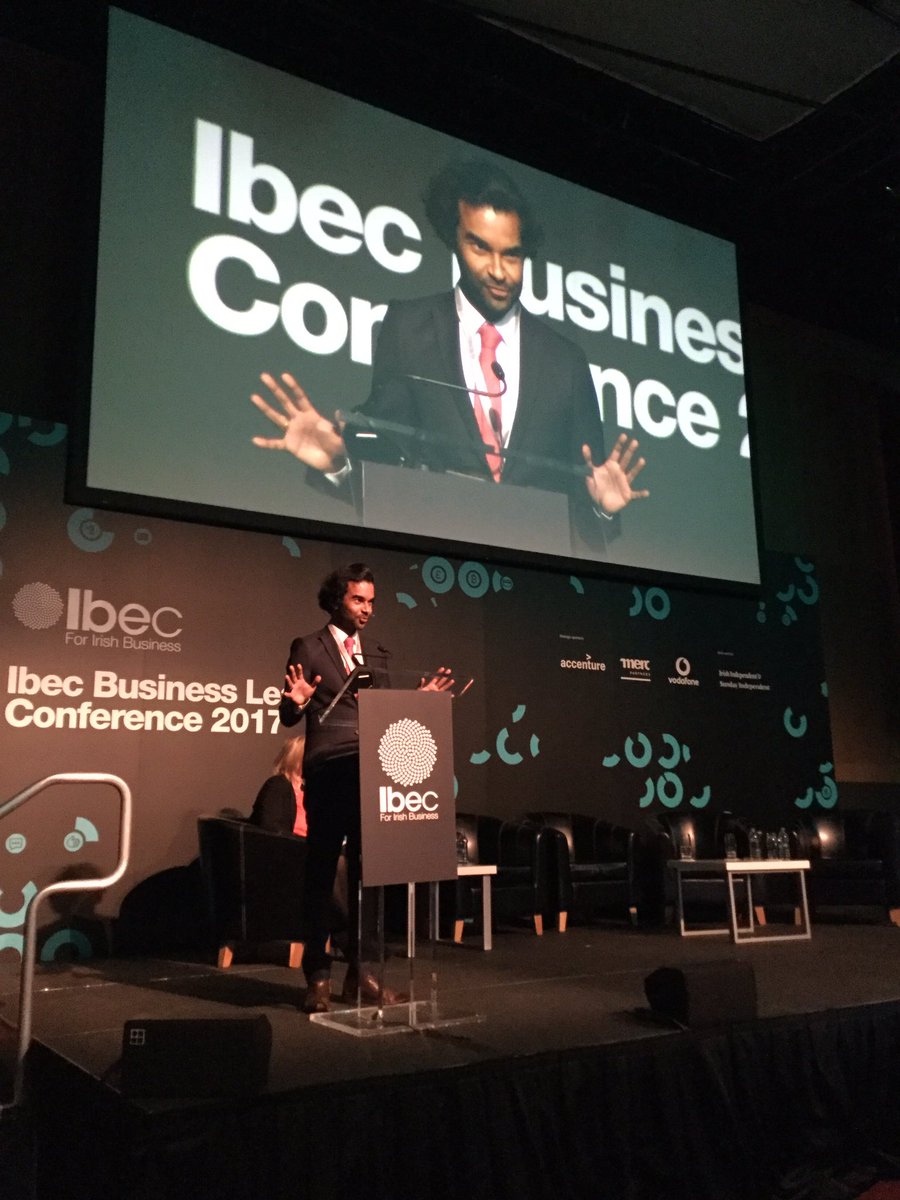 ibec_irl's tweet photo. @JananGanesh of @FinancialTimes tells #IbecConf Brexit and Trump are not the same movement. https://t.co/7bpJnv9SCs
