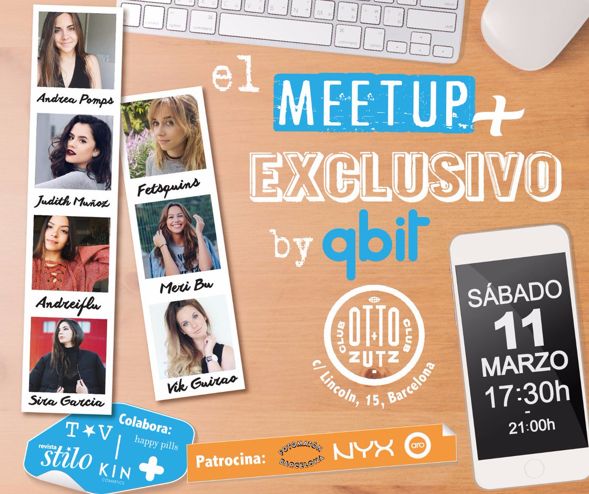 qbitApp's tweet photo. ¿Quién no tiene entrada todavía? Nosotros ya estamos #qbiteando las ganas de conocer a las chicas de #Qquis y #DOSMÁSUNO en la #qbitmeetup 🙌 https://t.co/EE72JlFvuz