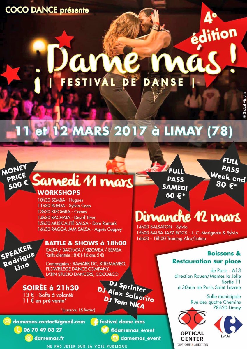 DAMEMAS_EVENT's tweet photo. J-2 !! Rendez-vous samedi pour #danser dans les #Yvelines à @VilledeLimay ! On compte sur vous ! #salsa #bachata #kizomba #semba ! 👌🏻😉 https://t.co/LfbCdRcFr2