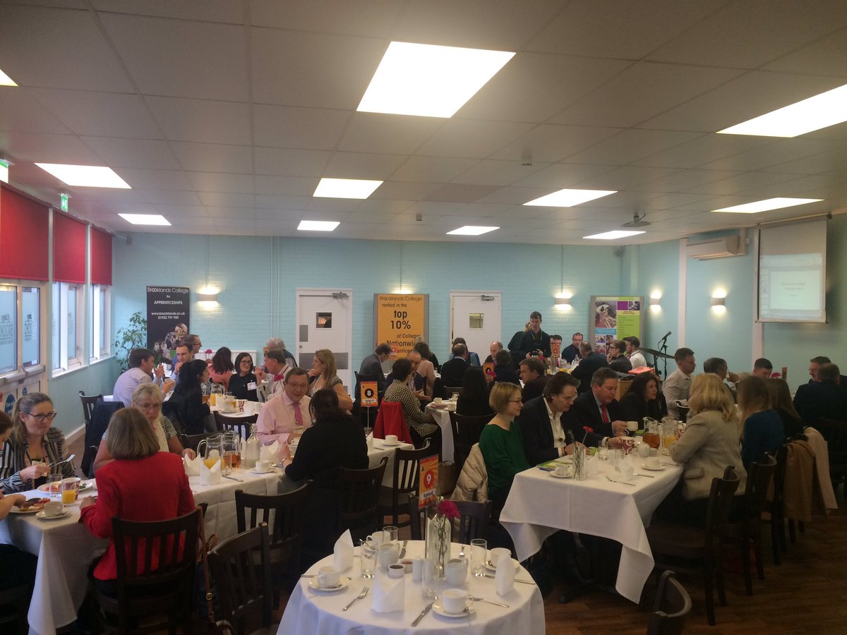 Our apprenticeship employer breakfast meeting in our Brooks restaurant this morning..
