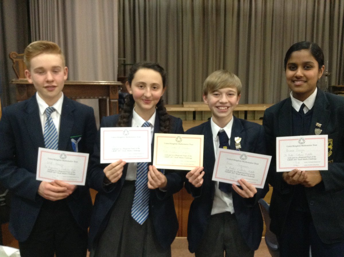 StBedeMaths's tweet photo. Members of our Y8/Y9 MAC UKMT Team Challenge regional final team, with their Certificates! https://t.co/wlDBOVWE0E