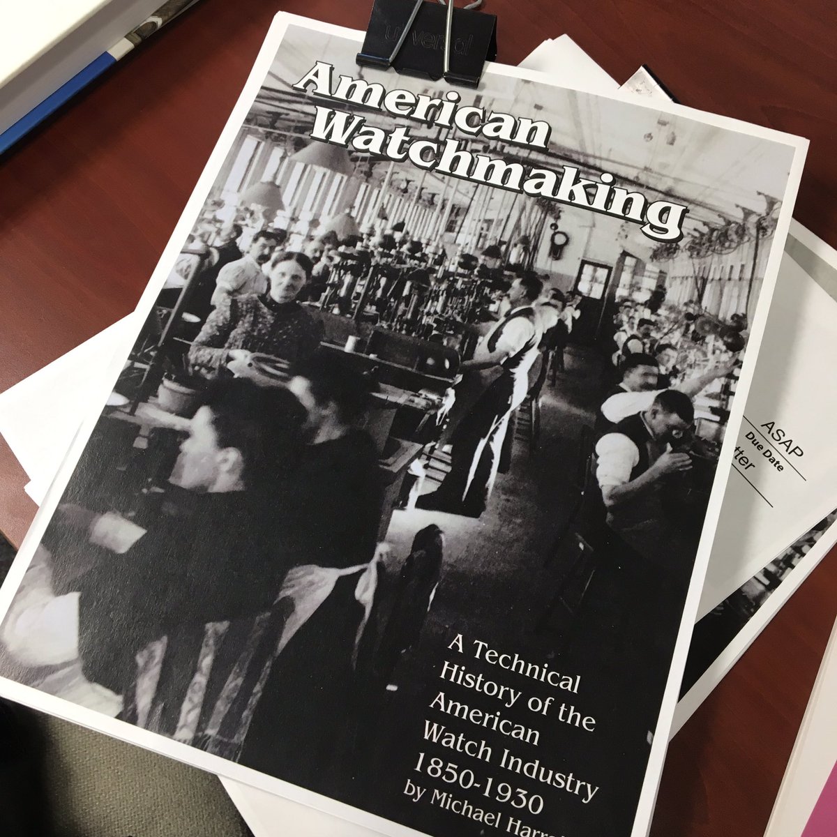 nawccmuseum's tweet photo. It's been too long! We're soon reprinting this classic #watchmaking #watchmaker #horology #history #americanwatchmaking #heritage https://t.co/naAzawySaq