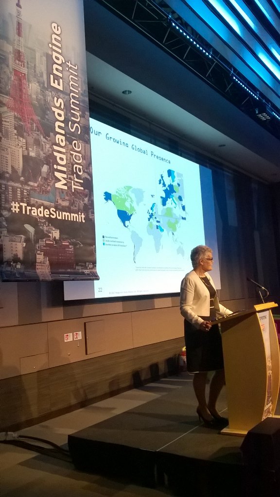 IanH_tradegovuk's tweet photo. Boots CEO Elizabeth Fagan speaking at the #MidlandsEngine #TradeSummit on overseas opportunities for businesses https://t.co/amu6TDuwsF