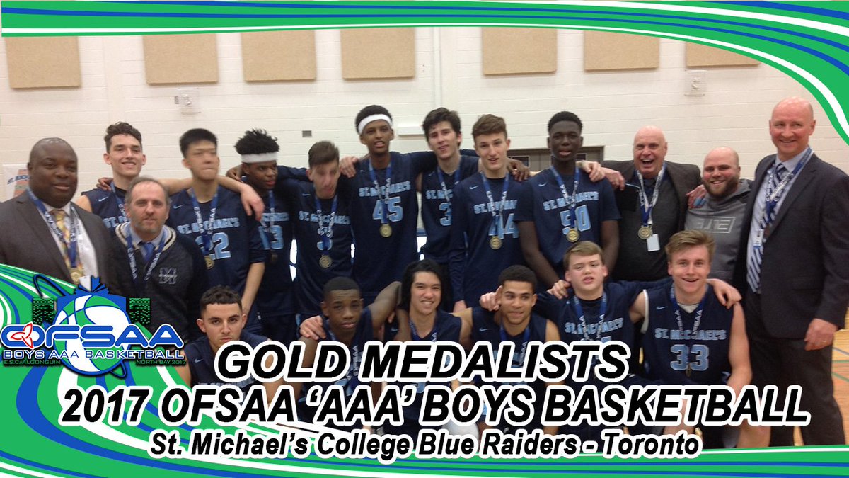Congratulations to the Blue Raiders <a href="/smcbasketball/">SMC Hoops ][\/][</a>, OFSAA champions defeating the Saints <a href="/SBCSSBasketball/">St. Benedict Bball</a> by a score of 71-70. What a game!