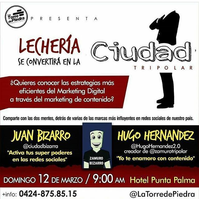 LaTorredePiedra's tweet photo. ¿Quieres desarrollar el potencial de tus redes? @ciudadbizarrael Domingo #12Mar a las 9 am en el #PuntaPalma.  Información 04248758515 https://t.co/bnwRNpuMhY