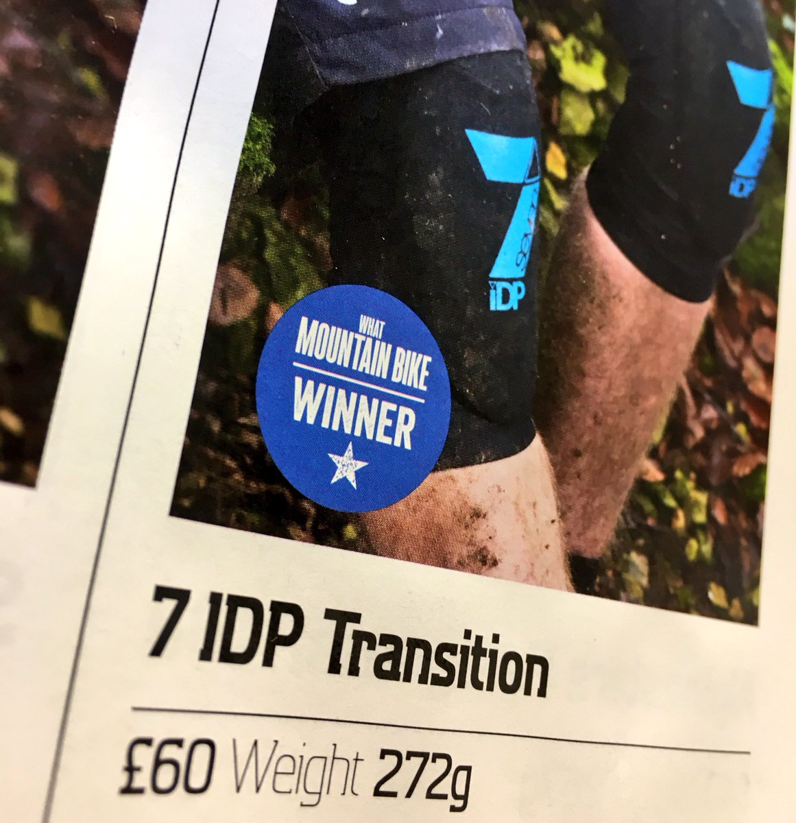 WINNER!! We're stoked to take 4.5 stars and the top spot in the <a href="/WMBmag/">What Mountain Bike</a> knee pad test with our Transition pads #7protection
