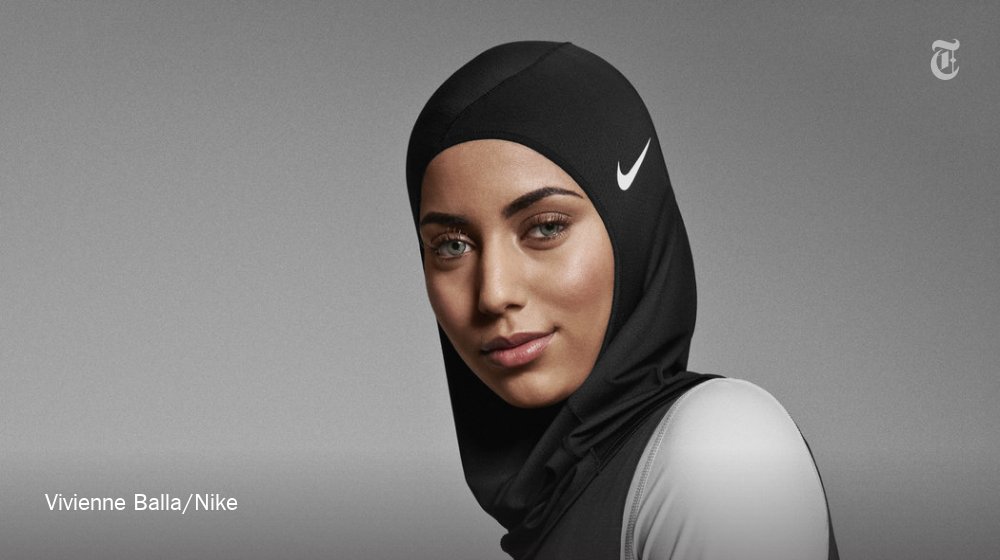 nytimes's tweet image. Nike announced that it would release a Pro Hijab for female Muslim athletes nyti.ms/2mJ7lHI