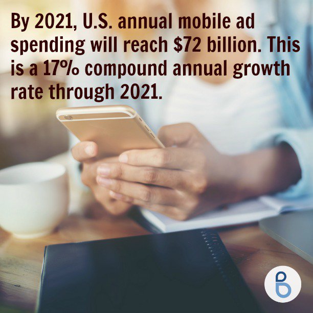 baba_network's tweet photo. U.S. Mobile Ad Spend Will More Than Double By 2021 
https://t.co/KuR66SK5XK 
@MediaPost #mobile #ad https://t.co/ehqHjY6e68