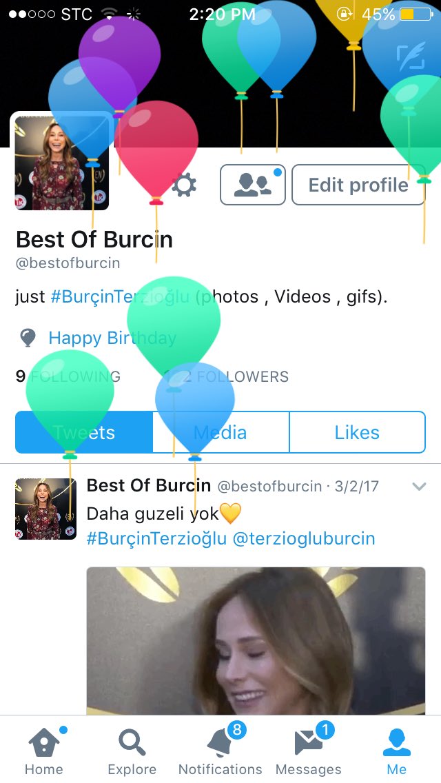 bestofburcin's tweet photo. Happy birthday baby😻🎈@terziogluburcin https://t.co/snkxZD55EV